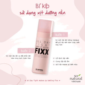 Xịt Nền Trang Điểm So Natural All Day Tight Make Up Setting Fixx 75ml