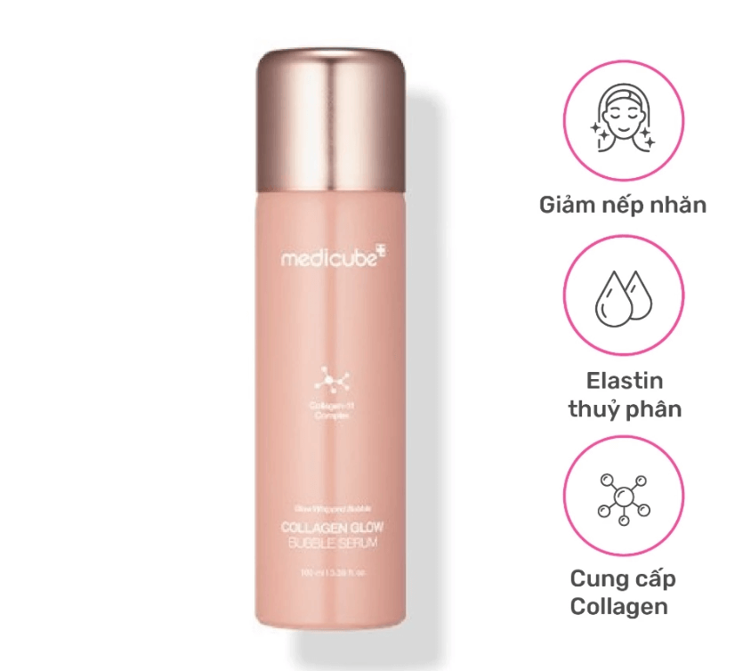 Tinh chất medicube Deep Collagen Glow Bubble Serum 100ml